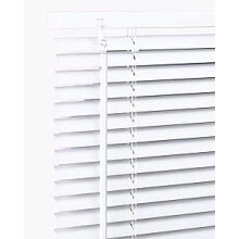 White PVC Venetian Blind Window Blinds Easy Fit Twist Open Close Control Wand Pull Cord Shutters Home Office (180cm x 150 cm)