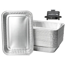 WEBROIL Grill Drip Pan Liner for Ninja OG700 OG701 OG751 Series Woodfire Smoker Accessories,Aluminum Disposable Foil Grease Liners Compatible with We