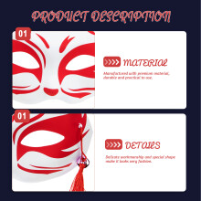 2 Decoratieve Vossenmaskers Dierenmaskers Feestaccessoire