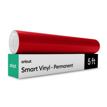 Cricut Smart Permanent Adhesive Vinyl | 30.5 cm 1.52 m | Red | Self-Adhesive Vinyl Sheet | Ideal for Customising Mugs, Bottles, Labels, Signs & DIY