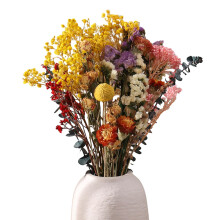 saerryor 30 Pcs Dried Flowers 11 Kinds of Natural Dried Flowers Set, Decorative Dried Flowers for DIY Dried Flower Bouquet, Vase Decoration(Yellow)