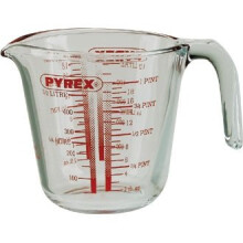 Pyrex Toughened Glassware - 1pint Measuring Jug Oven, Microwave, and Dishwasher Safe