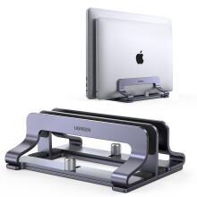 UGREEN Vertical Laptop Stand for Desk Laptop Stand Holder Adjustable Dock Aluminum Desktop Stand Compatible with MacBook Air Pro, Microsoft Surface L