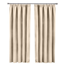 Emma Barclay – Blackout Curtains for Bedroom Living Room Thermal Insulated Woven Eyelet Blackout Curtains Cali Collection - W 66" x L 90" - Natural