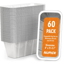 NUPICK 60-Pack Blackstone Griddle Accessories, 5017 Grease Cup Liner for Blackstone 17"/22"/30"/28"/36" Griddle, Drip Pan Grease Catcher Cup Liner, D