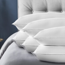 Silentnight Feather & Down Pillow 6 Pack Luxury Soft Snug Comfy Natural Duck Bed Pillows For Side Back Sleepers - Medium Firm Support Ethically Sourc