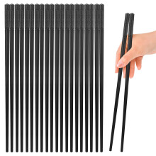 10 Pairs Non-Slip Fiberglass Chopsticks Gift Set for Asian Dishes Sushi Rice Noodles Ramen Dumplings, Premium Reusable Lightweight Chop Sticks Dishwa