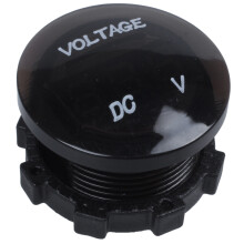 12V-24V Voltmeter Car Monitor Motorcycle LED Red Waterproof Voltmeter Black