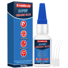 Ceramic Glue 30g, Clear Ceramic Glue Repair for Pottery, Dishes, Tiles, DIY Crafts, Waterproof, Heat-Resistant, with Anti-Clog Cap(Clear, Ceramics Gl