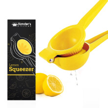 Xander’s Kitchen Lemon Squeezer – Lemon Juicer Squeezer for Kitchen – Durable Aluminium Lemon Squeezer Press – Manual Juice Squeezer for Lime,