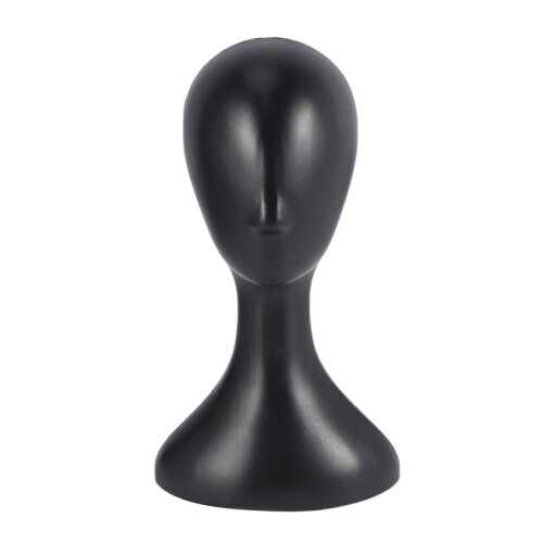 5X Lady High Plastic  Wig  Female Model  Black 1