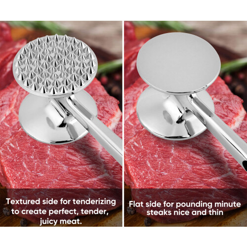 Aliglow Meat Tenderizer Hammer Tool Mallet Pounder for Kitchen Tenderizing Steak Beef Poultry 2