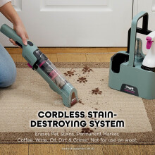 Shark StainForce Cordless Spot Cleaner Lightweight & Portable Spot, Stain, & Odour Eliminator for Carpets, Upholstery, with Storage Caddy, Accessorie
