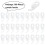 Plastic Curtain Hooks 100 Pieces for curtains (white,12x28mm) 4