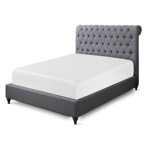 Sapphire collection 200 Thread Count 100% Egyptian Cotton Fitted Sheet (Double, White) 1