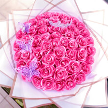 G2PLUS Hot Pink Satin Ribbons 50mm: Decorative Gift Wrapping Ribbon for Crafting, Party Decoration, 22m