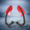 Motorcycle Rearview Mirror with M8 Clockwise and Counterclockwise Threaded Bolts ATV Moped Scooter  Roller Red 3