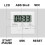 Kitchen Timer, INRIGOROUS Digital Kitchen Timer Magnetic Countdown Stopwatch Timer With Loud Alarm, Big Digit, Back Stand, Hanging Hole for Cooking, 4