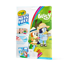 CRAYOLA Color Wonder - Bluey Colouring Mess-Free Book (Includes 18 Colouring Pages & 5 Magic Color Wonder Markers)