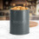 EHC Biscuit Tin Airtight, Cookie Jar Container, Biscuit Barrel, Round Biscuit Box Storage, Grey 5