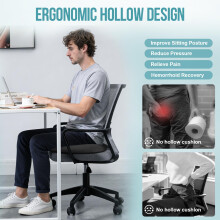 DmTown Donut Cushion for Hemorrhoids, Comfortable Coccyx Cushion Donut Pillow, Memory Foam Seat Cushion for Tailbone Pain, Sciatica & After Surgery S