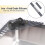Tomorotec Corner Dish Drying Rack – Rubber-Coated, Dark Gray 5