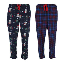 Fruit of the Loom Men's Holiday Fleece Pyjama Pant (Pack of 2)