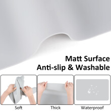 SOSMAR Extra Large Silicone Mats for Worktops 70x50cm, B2 Silicone Sheet for Resin, Craft Painting Mat for Kids, Kitchen Worktop Protector, Heat Resi