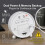 Linlinwill Digital Alarm Clock with LED Display, Battery/USB Powered Alarm Clock Besides with Snooze (White) 6