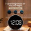 Linlinwill Digital Alarm Clock with LED Display, Battery/USB Powered Alarm Clock Besides with Snooze (White) 4