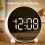 Linlinwill Digital Alarm Clock with LED Display, Battery/USB Powered Alarm Clock Besides with Snooze (White) 3