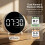 Linlinwill Digital Alarm Clock with LED Display, Battery/USB Powered Alarm Clock Besides with Snooze (White) 5