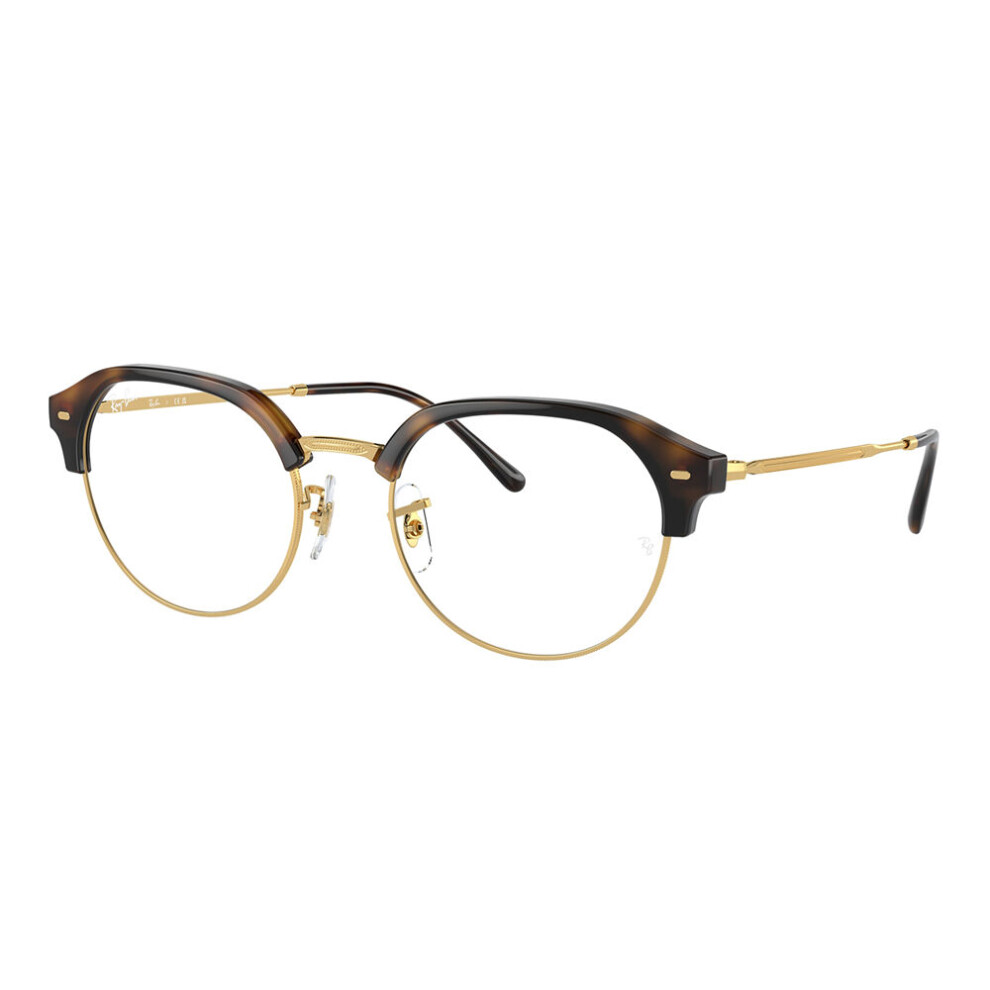 Ray - Ban Unisex Rx7229 2012 Optical Frames Injected Turtle Transparent Geometric Normal - Image 3