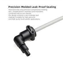 3 Sets Type L Wisselfitting Elleboogadapter voor PTFE-Leidingsystemen, Aansluitconnector voor Espressokoffiemachines