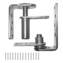 Self Closing Saloon Door Hinges, 304 Stainless Steel Self-Return Dual Swing Cafe Hinges for Bar, Patio Large Silver