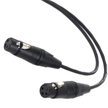 0.5M Black 3Pin XLR 1 Male to 2 Female Audio Extension Cable Microphone Y Splitter Audio Cord for Mixer Mic