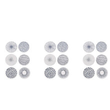 Keramikstein mit Korkrücken Rutschfeste Wärmeisolierung Tisch Matte Absorbierende Untersetzer für Getränke Set Von 18