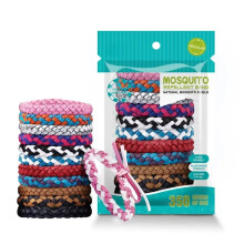 Mosquito Repellent Bracelet 12 Pack, Adjustable Leather Deet-free Natural Insect Mosquito Bands For Adults