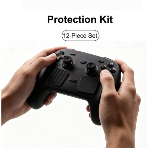 Steam Controller 2 12-in-1 Protective Set Silicone Joystick Caps Protective Stickers Dust Plugs 2