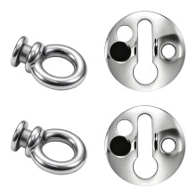 2pcs Boat Lock Kit with 2 Lock Eyes and 2 Bases,Quick Release Hanger System for Pontoon, Yacht, Sailboat