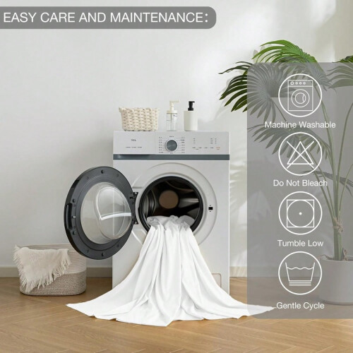 1 Piece Solid Fitted Sheet Mattress Protector Soft Breathable 90-180cm 2