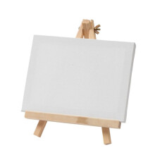 Tabletop Easel with Painting Frame and Canvas,  Painting Easel for Kids and Adults, Small Wooden Stand for Painting