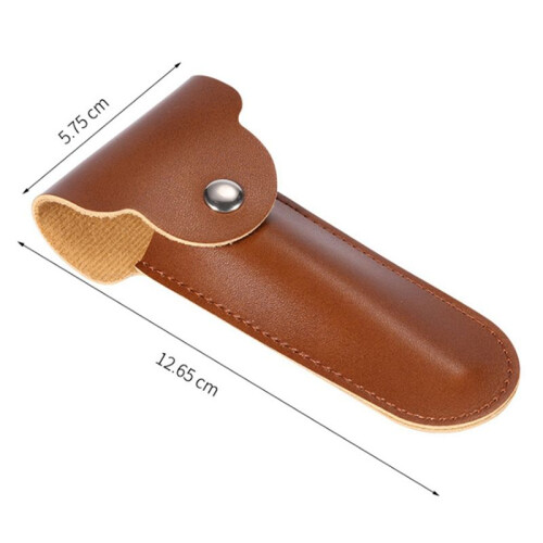 6X  Case Reishouder Handleiding Double  Safety Razors Container PU Lederen Tas 2