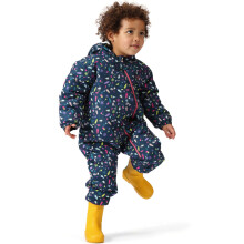 (6-12M, Ditsy Print) Dare 2b Kids Bambino II Waterproof Insulated Lined Full Zip Rainsuit Snowsuit