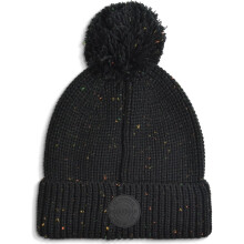 (One Size, Black) Lambretta Mens Chunky Knitt Knitted Warm Winter Beanie Bobble Hat