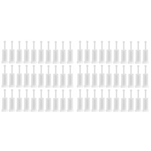 60Pcs Universal Spray Tool Filters Disposable HVLP Gravity Feed Paint Strainers Fine Mesh, White