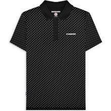 (M, Black) Lambretta Mens Polkadot Retro Short Sleeve Polo Shirt