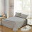 1 Piece Solid Fitted Sheet Mattress Protector Soft Breathable 90-180cm 1