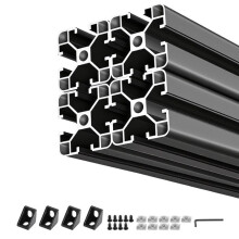 Perfil de Alumínio Extrudado 4040-Duoku-Lote de 4, Comprimento 2000 mm, Canal em T Padrão Europeu, Ideal para Estrutura de Impressora 3D