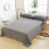 1 Piece Solid Fitted Sheet Mattress Protector Soft Breathable 90-180cm 2